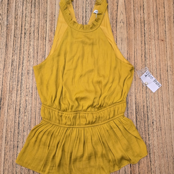 Nine West Tops - Nine West Mustard Yellow Tank Top New‎ With Tags
